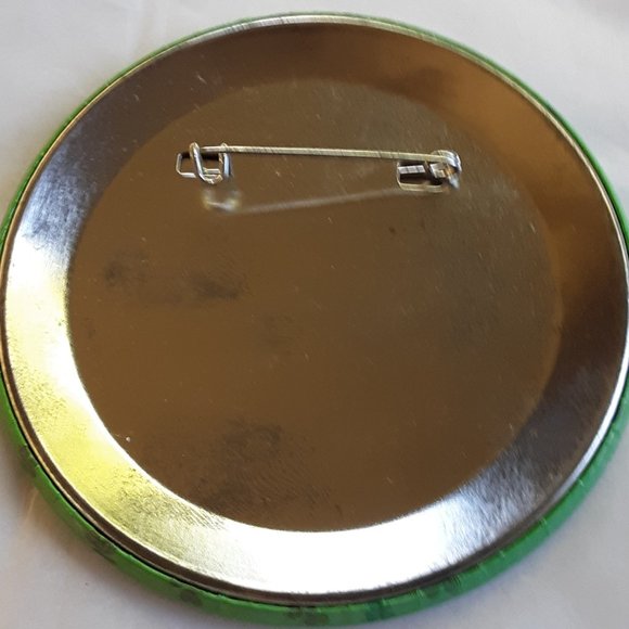 Rare Budweiser Pinback Pin Happy St. Pats Green With Envy Iguana Lizard Vintage - Picture 5 of 12